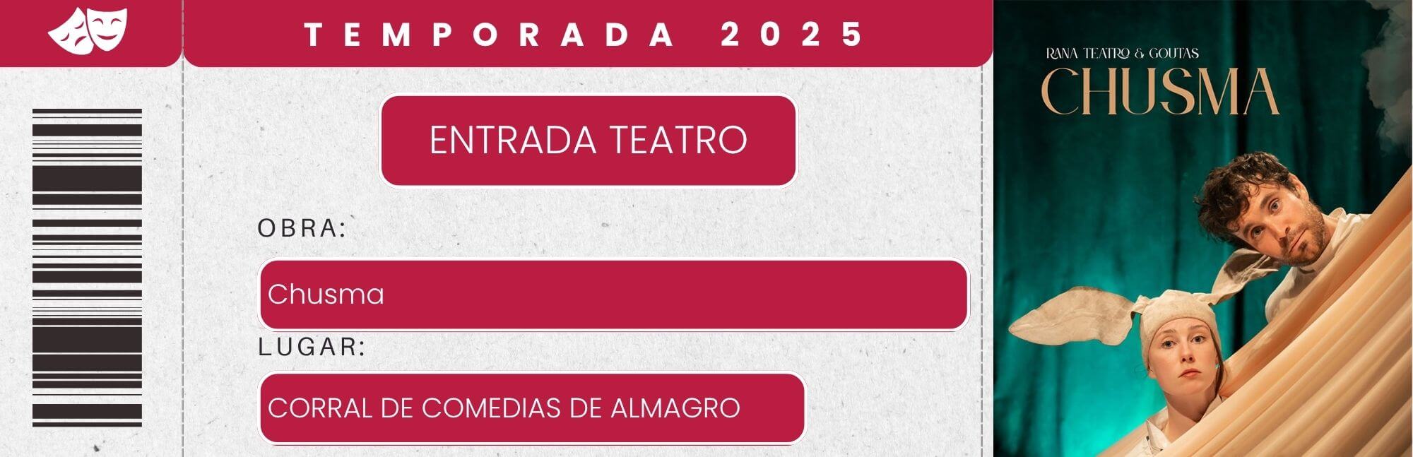 Entrada teatro corral de comedias. Chusma